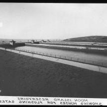 1880年前后，波士顿月亮岛水库的历史照片